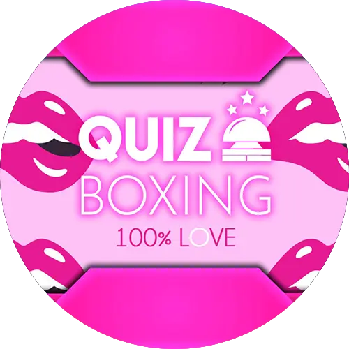 Quiz Boxing complexes de loisirs Jeu TV icone Jeu 100% Love